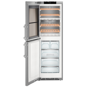 Liebherr, ice maker, 48 bottles, height 185 cm, inox - Wine cooler with freezer Item - SWTNES4285-21