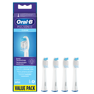 Dantų šepetėlių antgaliai Braun Oral-B Pulsonic Regular, 4vnt. Prekė - PULSONICREGULAR PULSONICREGULAR