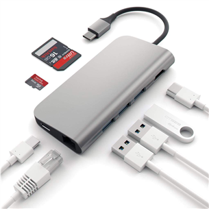Satechi USB-C Multiport 4K Ethernet Prekė - ST-TCMAM