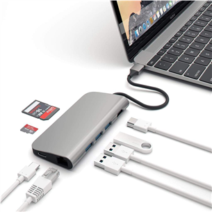 Satechi USB-C Multiport 4K Ethernet Prekė - ST-TCMAM