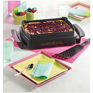 Tefal Optigrill+ + Snacking and backing XL, 2000 Вт, черный/нерж. сталь - Электрический гриль + насадка для запекания Товар - GC724D12