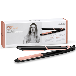 BaByliss, 140-235 °C, black/pink - Hair straightener Item - ST391E