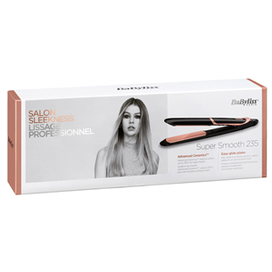 BaByliss, 140-235 °C, black/pink - Hair straightener Item - ST391E