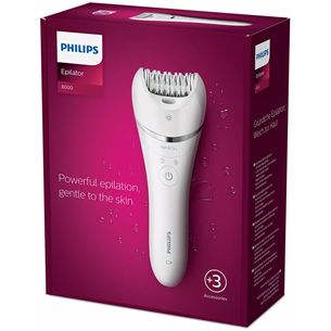 Philips 8000, белый/серебристый - Эпилятор Товар - BRE700/00