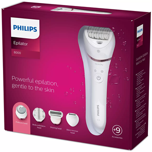 Philips 8000, белый/медный - Эпилятор Товар - BRE740/10