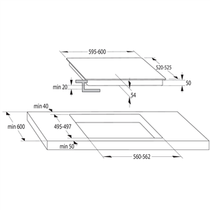 Built-in induction hob Gorenje Item - IT645BCSC