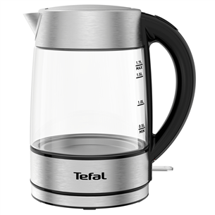 Tefal, 1.7 L, inox/clear - Kettle Item - KI772D KI772D