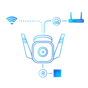 TP-Link Tapo C310, 3 MP, WiFi, LAN, night vision, white - Outdoor Security Camera Item - TAPOC310