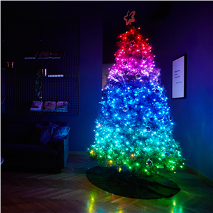 Twinkly 100 RGB LED String (Gen II), IP44, 8 m, black - Smart Christmas Lights Item - TWS100STP-BEU