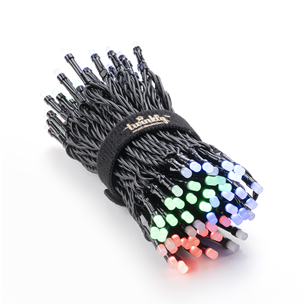 Twinkly 100 RGB LED String (Gen II), IP44, 8 m, black - Smart Christmas Lights Item - TWS100STP-BEU
