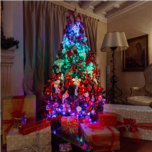 Twinkly 100 RGB LED String (Gen II), IP44, 8 m, black - Smart Christmas Lights Item - TWS100STP-BEU