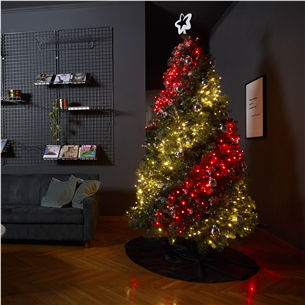 Twinkly 600 RGB LED String (Gen II), IP44, 48 m, black - Smart Christmas Lights Item - TWS600STP-BEU