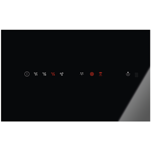 Electrolux, 600 m³/h, width 59.8 cm, black - Cooker Hood Item - LFV416K