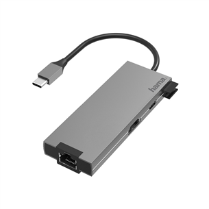 Адаптер Hama гнездо USB-C - 2xUSB-A/USB-C/HDMI/LAN Товар - 00200109 00200109