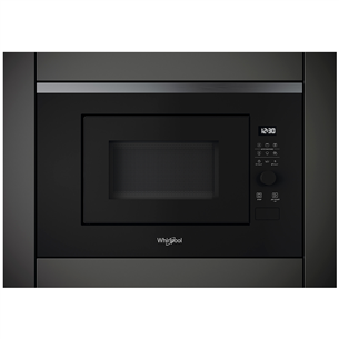 Whirlpool, 20 L, 800 W, black/inox - Built-in Microwave Oven with Grill Item - WMF201G WMF201G