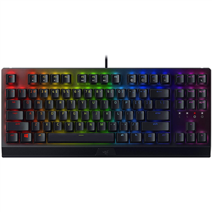 Klaviatūra Razer BlackWidow V3 TKL Razer Green Switch, US, black Prekė - RZ03-03490100-R3M1 RZ03-03490100-R3M1