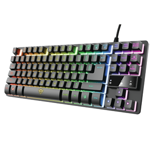 Trust GXT 833 Thado, US, black - Keyboard Item - 23698