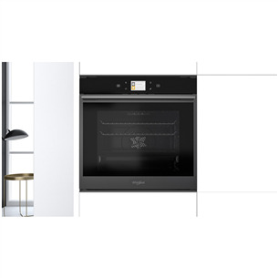Whirlpool, пиролитическая очистка, Cook4, 73 л, черный - Интегрируемый духовой шкаф Товар - W9OM24S1PBSS