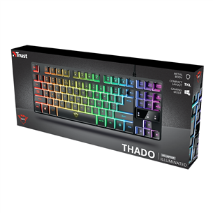 Trust GXT 833 Thado TKL, SWE, black - Keyboard Item - 24289