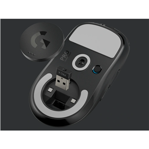 Pelė Logitech G Pro X Superlight, Belaidė, Juoda Prekė - 910-005880