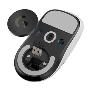 Logitech Pro X, white - Wireless Optical Mouse Item - 910-005942