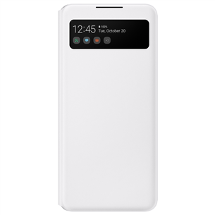 Dėklas Samsung Galaxy A42 Smart S View, Baltas Prekė - EF-EA426PWEGEE EF-EA426PWEGEE