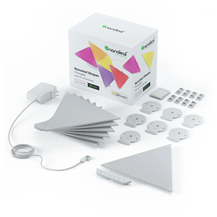 Nanoleaf Shapes Triangles, 9 panels, white - Smart Lights Starter Kit Item - NL47-0002TW-9PK NL47-0002TW-9PK