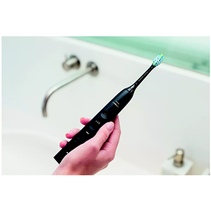 Elektrinis dantų šepetukas Philips Sonicare DiamondClean 9000, 2 pieces, black/white Prekė - HX9914/57