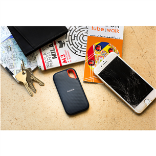 Išorinis kietasis diskas SSD Sandisk Extreme Portable V2 1TB, USB 3.2 Prekė - SDSSDE61-1T00-G25
