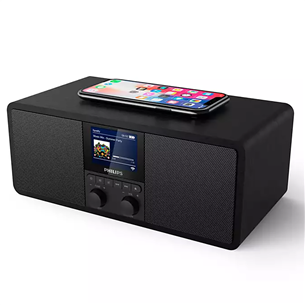 Philips TAR8805, FM, DAB+, Spotify connect, Bluetooth, wireless charging, black - Internet radio Item - TAR8805/10
