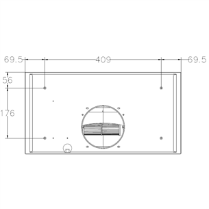 Gartraukis Hansa Prekė - OMP6553BGH, 462 m³/h, plotis 55 cm