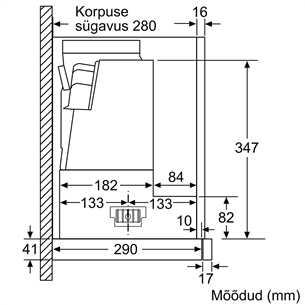 Bosch, 728 m³/h, width 59.8 cm, silver - Built-in Cooker Hood Item - DFS067A51