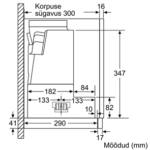 Bosch, 728 m³/h, width 59.8 cm, silver - Built-in Cooker Hood Item - DFS067A51