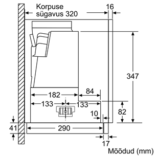Bosch, 728 m³/h, width 59.8 cm, silver - Built-in Cooker Hood Item - DFS067A51