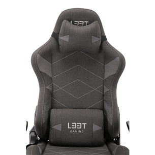 Žaidimų kėdė El33t V4 Soft Canvas, Tamsiai pilka Prekė - 5706470112933