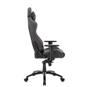 Žaidimų kėdė El33t V4 Soft Canvas, Tamsiai pilka Prekė - 5706470112933