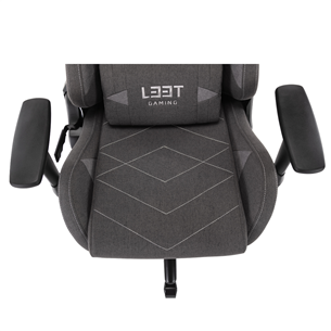 Žaidimų kėdė El33t V4 Soft Canvas, Tamsiai pilka Prekė - 5706470112933