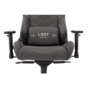 Žaidimų kėdė El33t V4 Soft Canvas, Tamsiai pilka Prekė - 5706470112933
