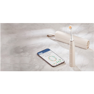 Elektrinis dantų šepetėlis Philips Sonicare 9900 Prestige SenseIQ, kelioninis dėklas, auksinis Prekė – HX9992/11