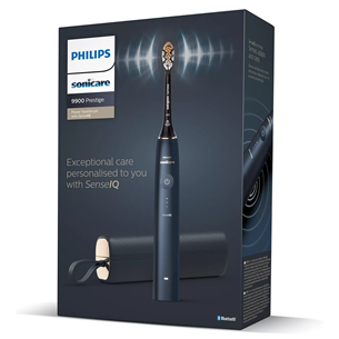 Elektrinis dantų šepetėlis Philips Sonicare 9900 Prestige SenseIQ, kelioninis dėklas, tamsiai mėlynas Prekė – HX9992/12