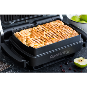 Tefal Optigrill+ + Snacking and backing XL, 2000 Вт, черный/нерж. сталь - Электрический гриль + насадка для запекания Товар - GC724D12