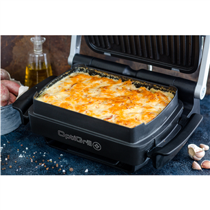 Tefal Optigrill+ + Snacking and backing XL, 2000 Вт, черный/нерж. сталь - Электрический гриль + насадка для запекания Товар - GC724D12