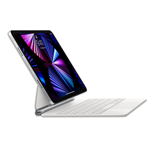 Klaviatūra Apple Magic Keybord iPad Pro 11"/ iPad Air 10.9 (2020), SWE, white Prekė - MJQJ3S/A