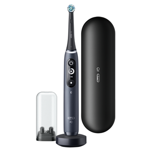Braun Oral-B iO 7, kelioninis dėklas, juodas/pilkas - Elektrinis dantų šepetėlis