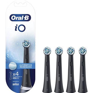 Dantų šepetėlių antgaliai Braun Oral-B iO Ultimate Clean, 4 vnt. Prekė - IO4BLACK IO4BLACK