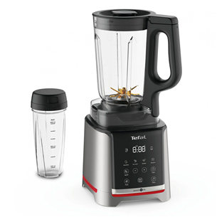 Tefal Infinity Mix+, 1600 Вт, 1,75 л + 600 мл, серебристый/черный - Блендер + бутылка Товар - BL91HD31 BL91HD31