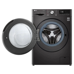 LG, 10.5 kg, depth 56 cm, 1400 rpm, dark grey - Front Load Washing Machine Item - F4WV910P2