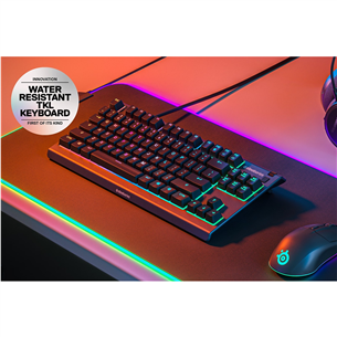 Klaviatūra SteelSeries Apex 3 TKL, SWE Prekė - 64834