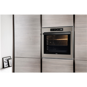 Whirlpool, 73 л, серебристый - Интегрируемый духовой шкаф Товар - AKZM8480S