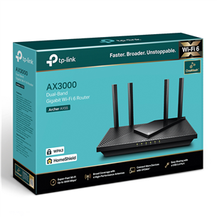 WiFi router TP-Link AX55 AX3000 Dual Band Gigabit Wi-Fi 6 Item - ARCHERAX55